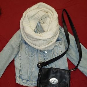 Cream infinity scarf